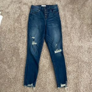 Curve Love High Rise Super Skinny Ankle Jeans